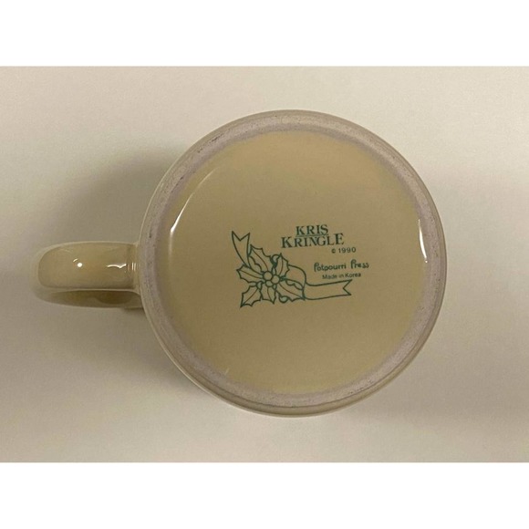Vintage 1990 POTPOURRI PRESS "Kris Kringle" Ceramic Coffee Mug - Picture 5 of 9